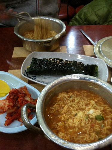 라면 더하기 김밥 | 인스티즈