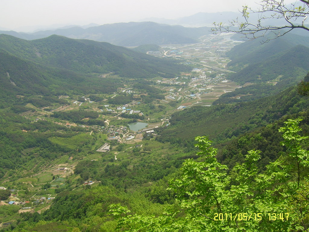 낙화산 정상 이미지