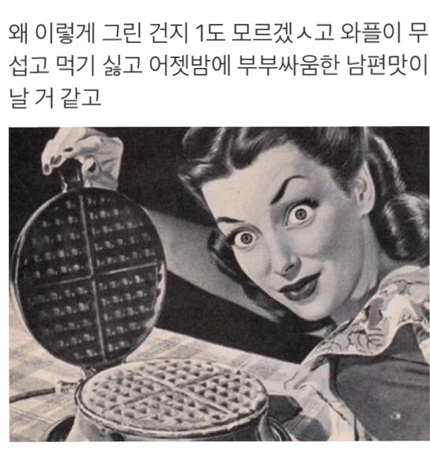 와플이 무섭고 먹기 싫고 어젯밤에 부부싸움한 남편맛이 날 거 같고 | 인스티즈