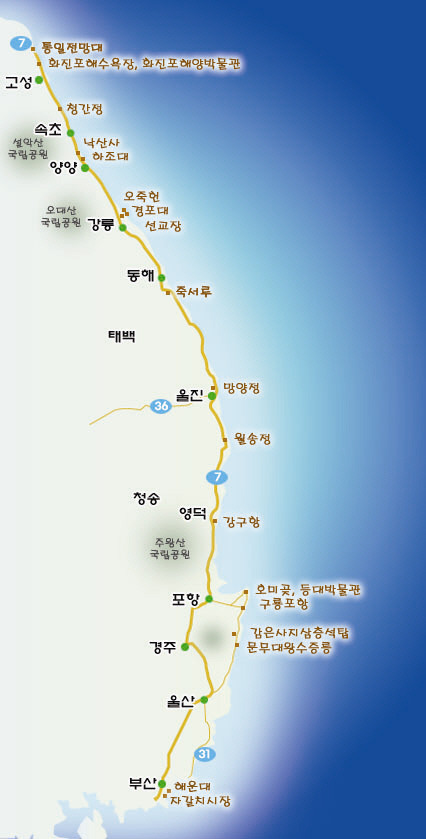 대한민국 최고의 드라이브 코스들 | 인스티즈