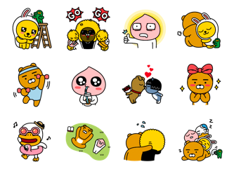 라이언프렌즈 신규 이모티콘 또 멤버차별; | 인스티즈