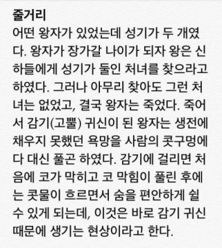 고뿔귀신이야기 | 인스티즈