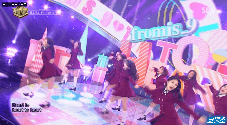 프로미스나인_인기가요.gif | 인스티즈