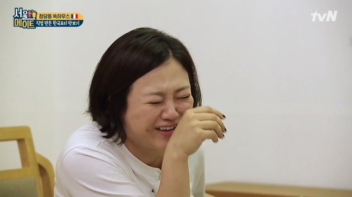 [서울메이트] 프랑스 친구들한테 도토리묵 설명하는 김숙ㅋㅋㅋ | 인스티즈