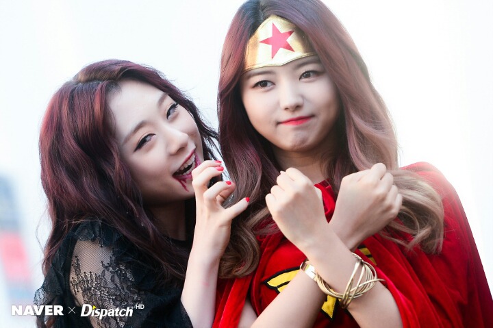 프리스틴 나영 결경 with 연예계동료 할로윈 코스프레~ | 인스티즈