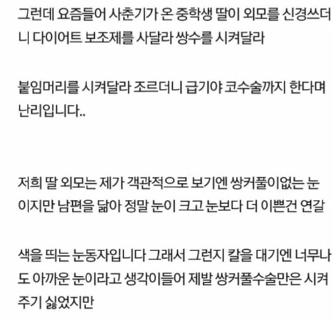 가정부 아줌마인척 해달라는 딸.jpg | 인스티즈