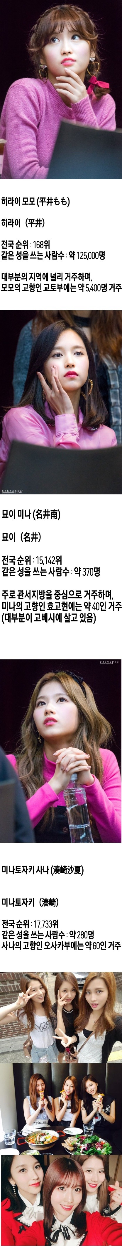 트와이스 일본 멤버들의 특이한 성씨.jpg | 인스티즈