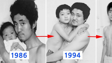 무려 27년간 매년 아들과 같은 사진을 찍은 아버지 | 인스티즈