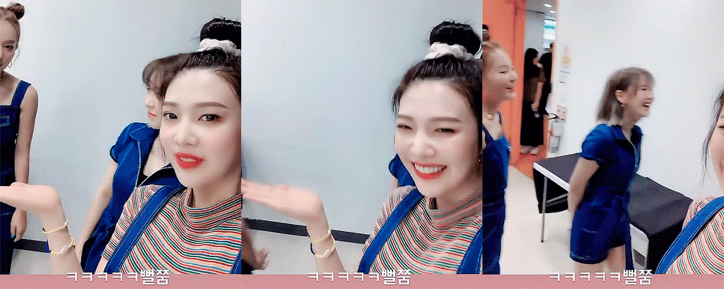 조이가 원하는거 잘 해주고나서 약간의 현타가 온 슬기와 웬디.gif | 인스티즈