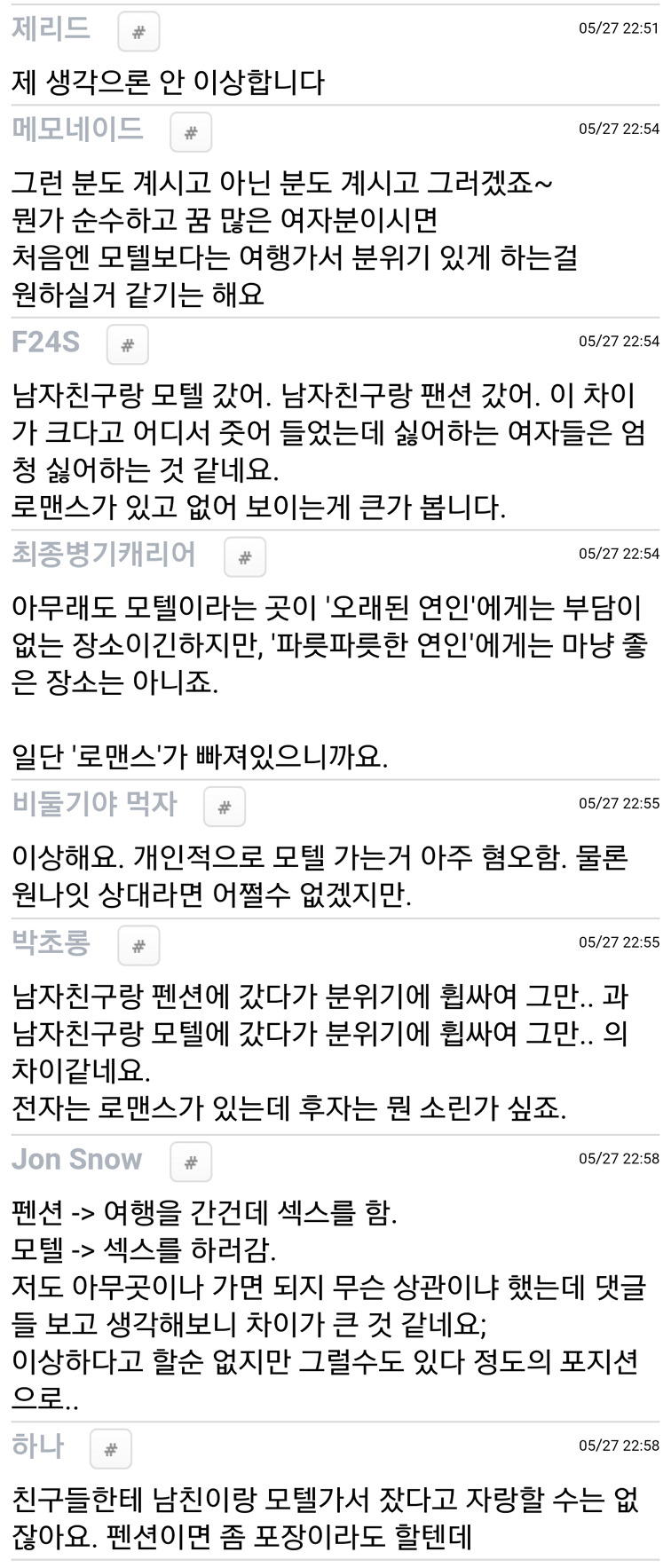 연인간 첫 관계시 모텔에 가는게 이상한건가요? | 인스티즈